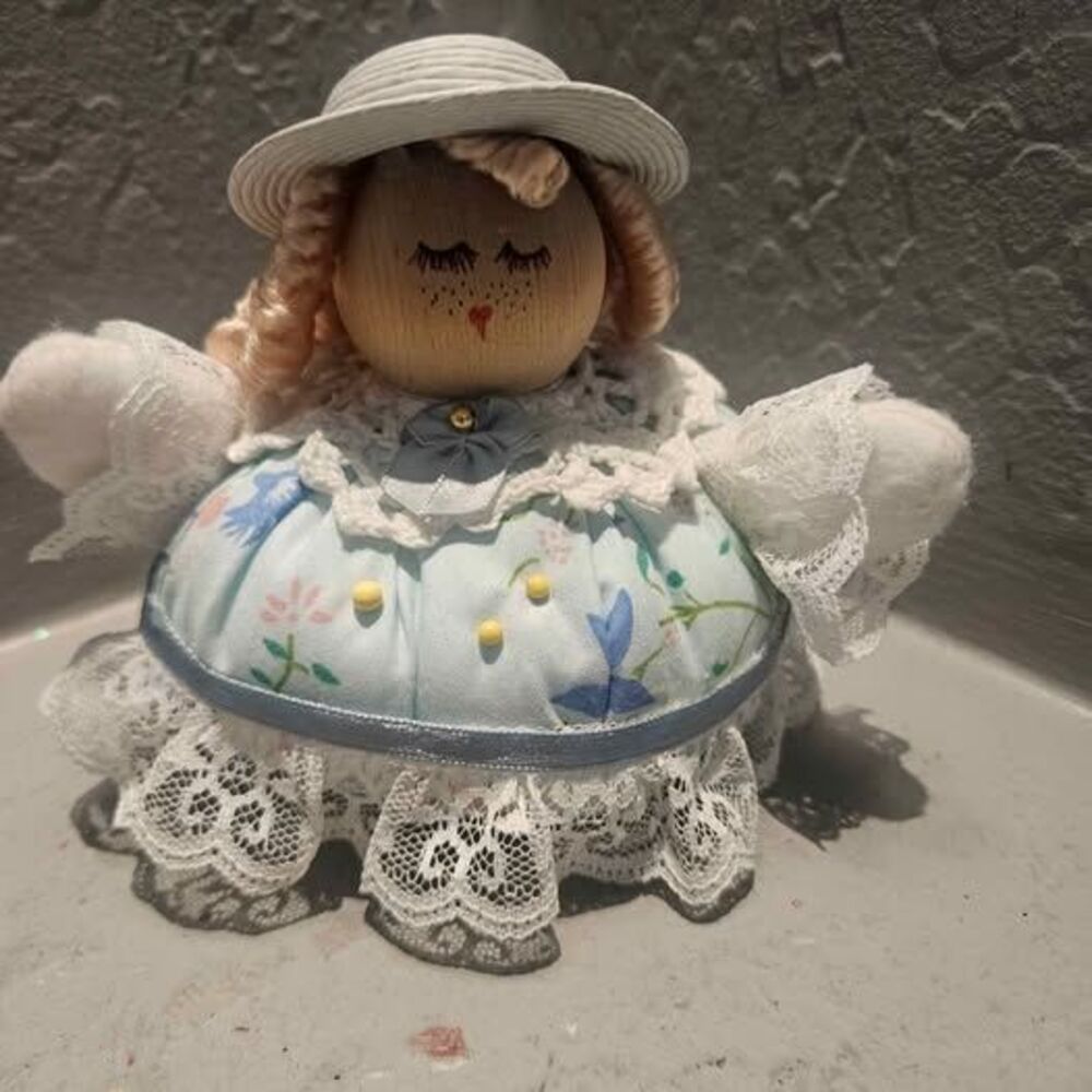 Vintage Handmade Pincushion Doll